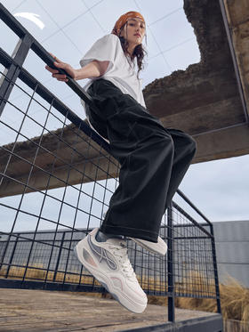 安踏烈焰丨透气板鞋女鞋2026春季新款百搭休闲鞋运动鞋122628094