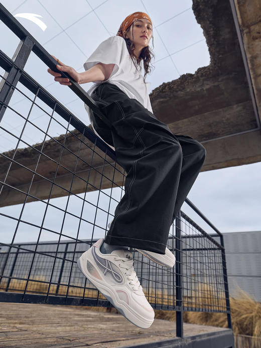 安踏烈焰丨透气板鞋女鞋2026春季新款百搭休闲鞋运动鞋122628094 商品图0