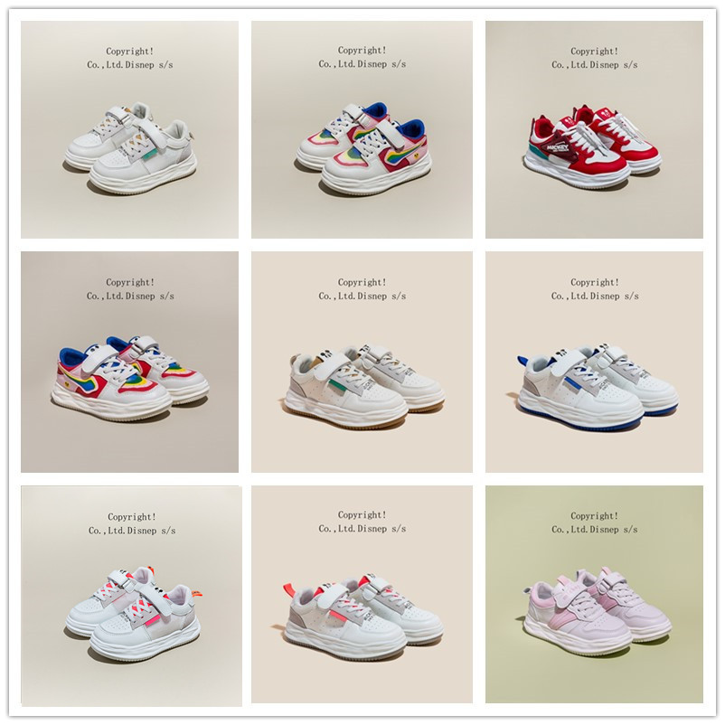 特价59元迪士尼【正版授权】【防伪标】儿童春夏款运动休闲鞋四季款板鞋时尚百搭彩绘色系男女童金典板鞋26-37