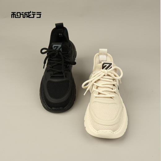 和诚行2026春季新款舒适百搭飞织网面轻便软底男式运动休闲鞋1320105 商品图4