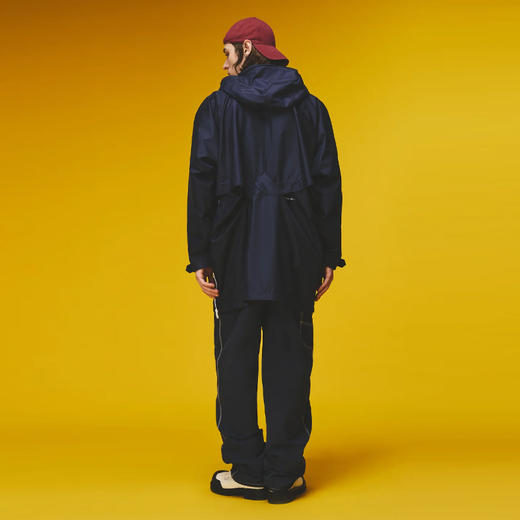 Napapijri 中性Martine Rose联名 Rainforest Axl 字母徽标贴片连帽雨衣 蓝色 NP0A4FI2B2Q1 商品图11