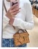 F022702新款复古棕调老花温柔干邑色盒子包 商品缩略图12