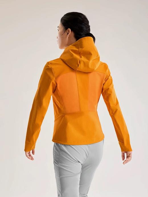 点此购买 凯乐石M8-PRO春秋季女士耐磨透汽弹力保暖户外攀岩连帽软壳外套 bk 340939 商品图8