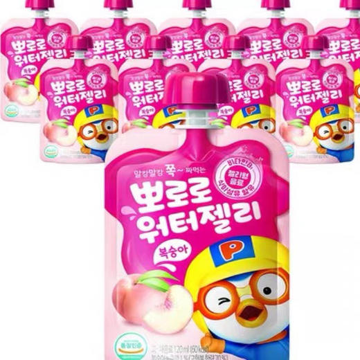 啵乐乐水蜜桃味果冻吸吸袋装120ml 商品图2