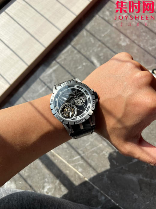 NEW陀飞轮机械机芯！钛金属 罗杰杜彼EXCALIBUR NEW王者系列陀飞轮 RDDBEX0479 男士腕表 商品图5