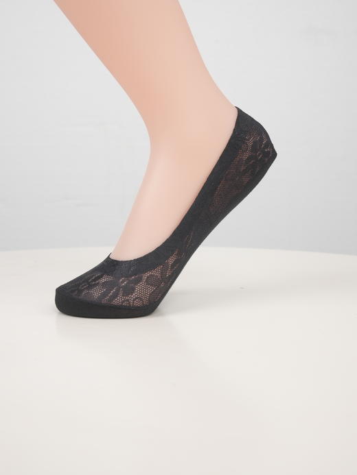 TUTUANNA 夏季女式船袜 蕾丝黑色 商品图1