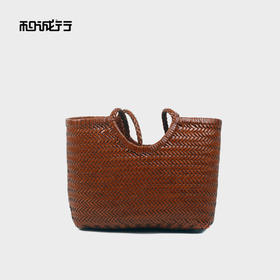 和诚行2026春季新款手工编织托特大容量大包百搭法式小众女式手提单肩包4420197
