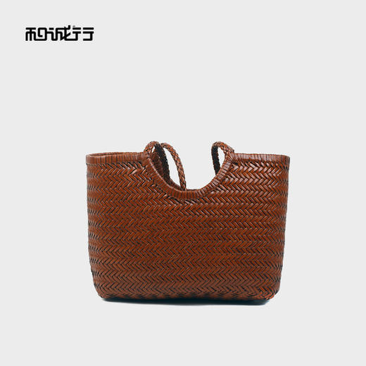 和诚行2026春季新款手工编织托特大容量大包百搭法式小众女式手提单肩包4420197 商品图0