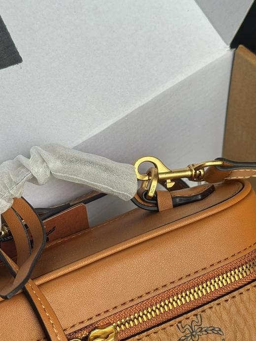 F022702新款复古棕调老花温柔干邑色盒子包 商品图6