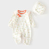 婴儿连体衣女宝宝新生儿无骨春秋纯棉哈衣送帽子婴幼儿童装爬服 商品缩略图2