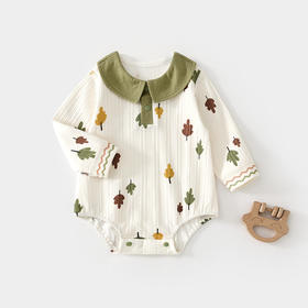 婴儿包屁衣春秋宝宝三角哈衣纯棉新生儿长袖连体衣无骨A类爬服