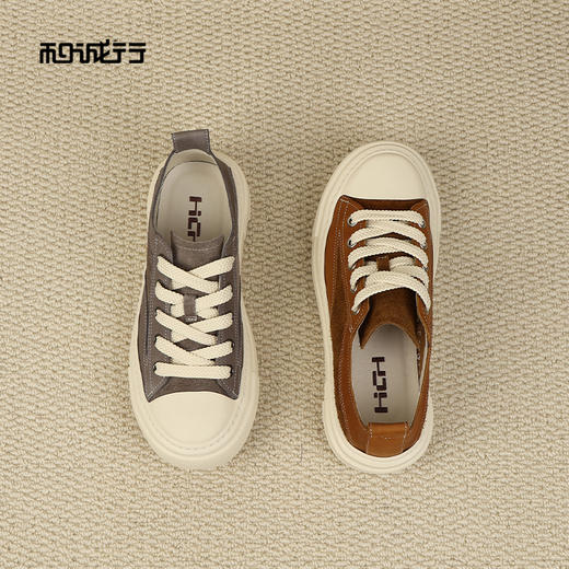 和诚行2026春季新款厚底百搭舒适运动鞋男式休闲板鞋鞋1950098 商品图4