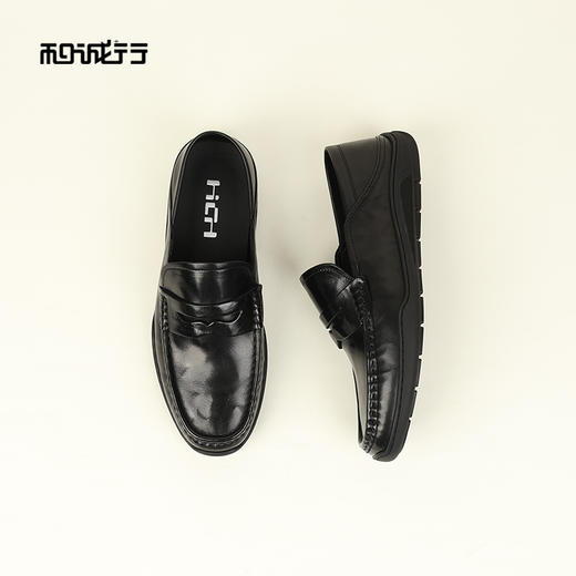 和诚行2026春季新款真皮软皮透气一脚蹬男式商务鞋1370153 商品图2