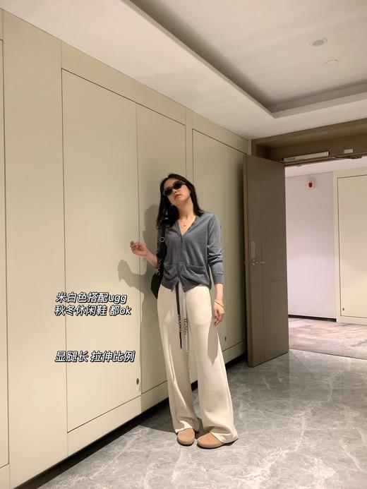 点此购买 Max春秋季女士飘带休闲直筒阔腿裤 mp 340968 商品图13