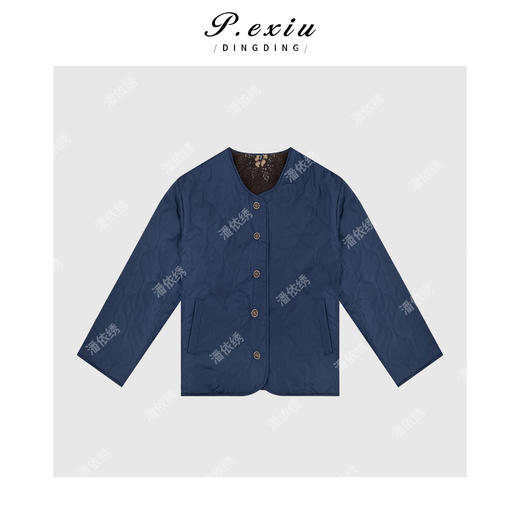 A008潘依绣丁丁宠粉PanYiXiu/潘依绣【两面穿】摇粒绒撞色设计加厚保暖外套 7052T 商品图2