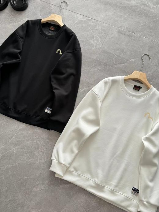 F022791黑金限定款四叶草银狐绒圆领卫衣 商品图2