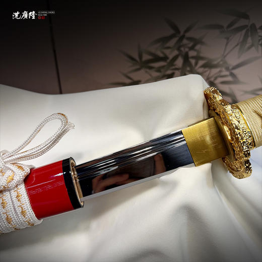 赤金中款 传统刀剑 沈广隆刀剑 武士 未开刃 商品图2