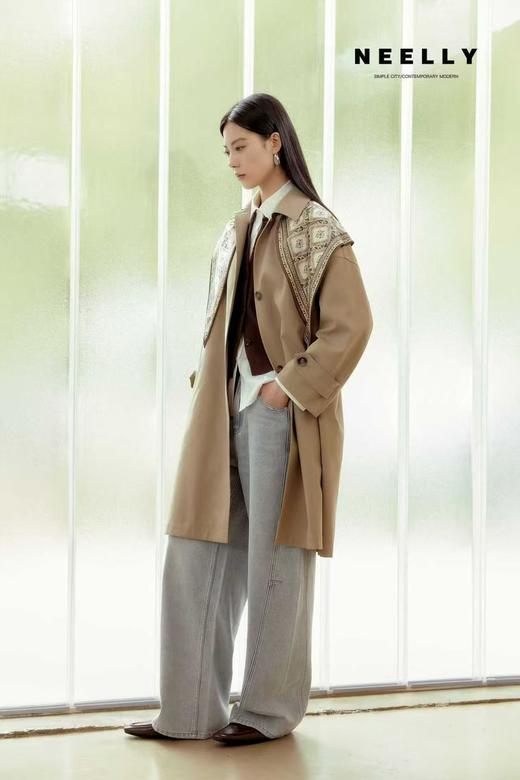 纳俪NEELLY女装长风衣N26021F01071 商品图0