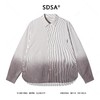 SDSA男士秋冬新款痞帅男装简约简约竖纹翻领长袖衬衫高街百搭衬衣 商品缩略图0