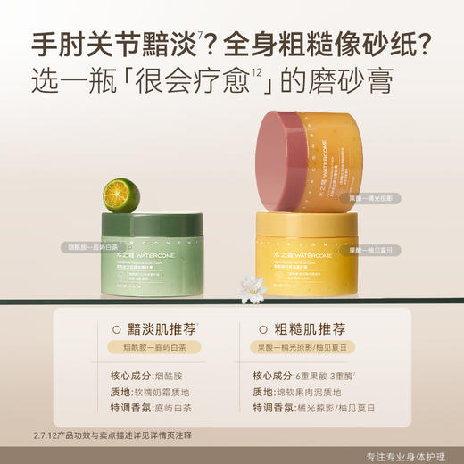 水之蔻烟酰胺海盐身体磨砂膏温和去角质疙瘩嫩肤全身焕亮滋润男女 商品图5