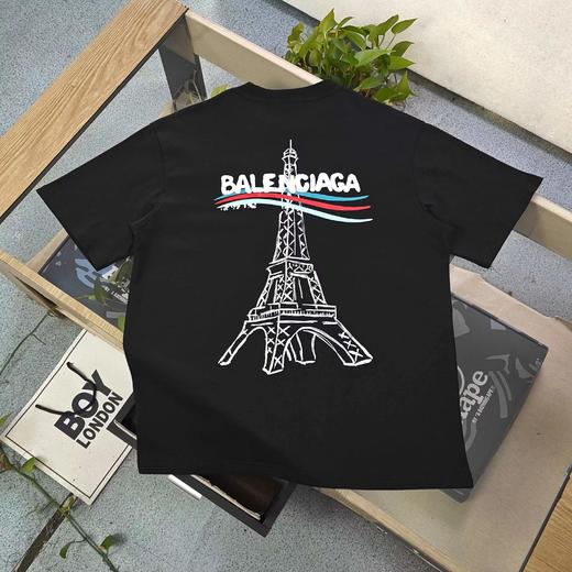 F022736联名百事艾菲尔铁塔字母图案logo印花休闲情侣圆领短袖T恤 商品图3