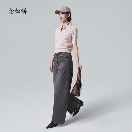 【商场同款】CNK6358 “ 双色绞花POLO毛衫 ” 软糯轻奢 穿不腻的毛衫 10年不过时 商品图10