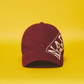 Napapijri 中性字母徽标印花棉质棒球帽 酒红色 NP0A4H9IR1E1