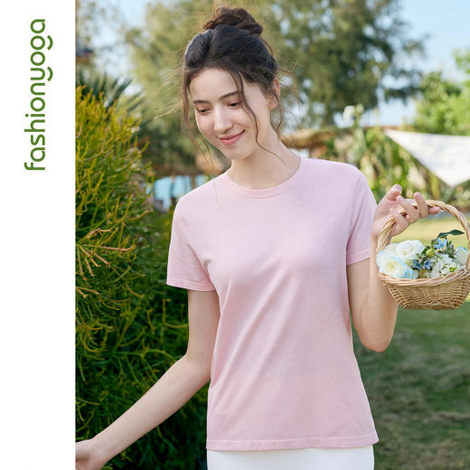 F16321宽松弹力一体织T恤 商品图9