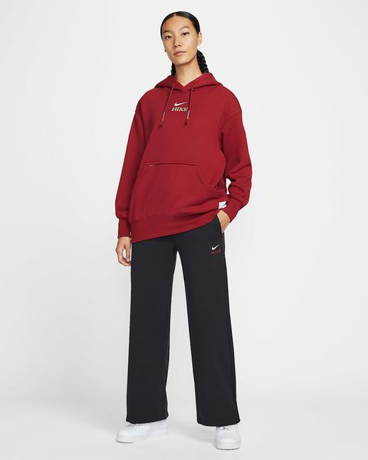 Nike 耐克Sportswear 马年限定脱缰系列 新年款女子针织阔腿长裤IQ3829-010 商品图3
