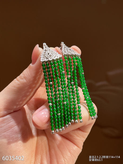 6035402，珠子耳坠。具体价格微信咨询 商品图2