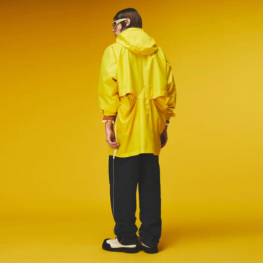 Napapijri 中性Martine Rose联名 Rainforest Axl 字母徽标贴片连帽雨衣 黄色 NP0A4FI2YS11 商品图11