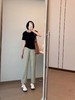 F022755夏季松紧腰设计舒适随性薄款日韩系简约休闲裤 商品缩略图6