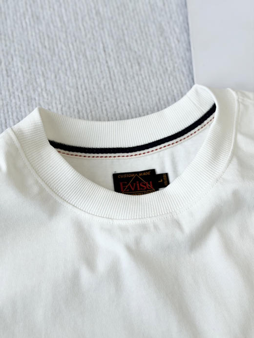 原单日潮EVISU福神小海鸥几何长袖T恤，情侣款！
颜色：白色
尺码：m l xl xxl 商品图4