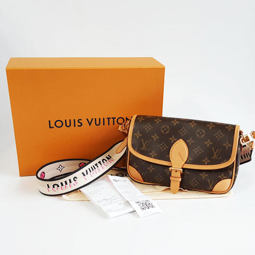 【95新】LV路易威登DIANE手袋M45985老花黑肩带DIANE法棍包单肩包女士260226AK10 商品图1