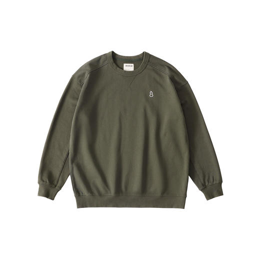 吃茶去chichaqu26春夏经典宽松休闲刺绣全棉圆领卫衣复古山系百搭 商品图4