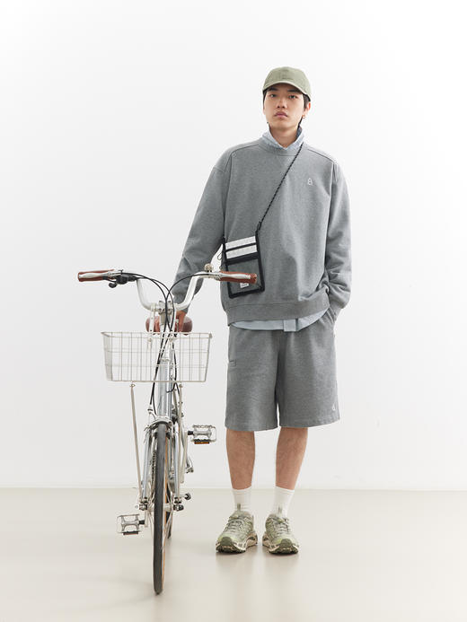 吃茶去chichaqu26春夏经典宽松休闲刺绣全棉圆领卫衣复古山系百搭 商品图3