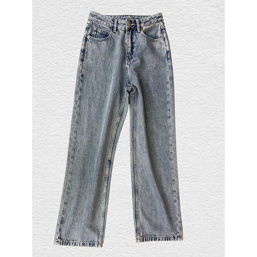 【贝拉推荐】定格时刻 直筒牛仔裤 汉麻混纺双版本牛仔 软弹与挺括一次满足 天然YI菌 抗紫外线 会呼吸的牛仔 商品图6