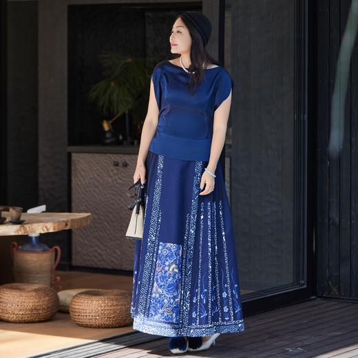 【林栖设计小店】 闲适雅意|素绉缎多色修身显瘦2026夏新款真丝衫1962069 商品图0