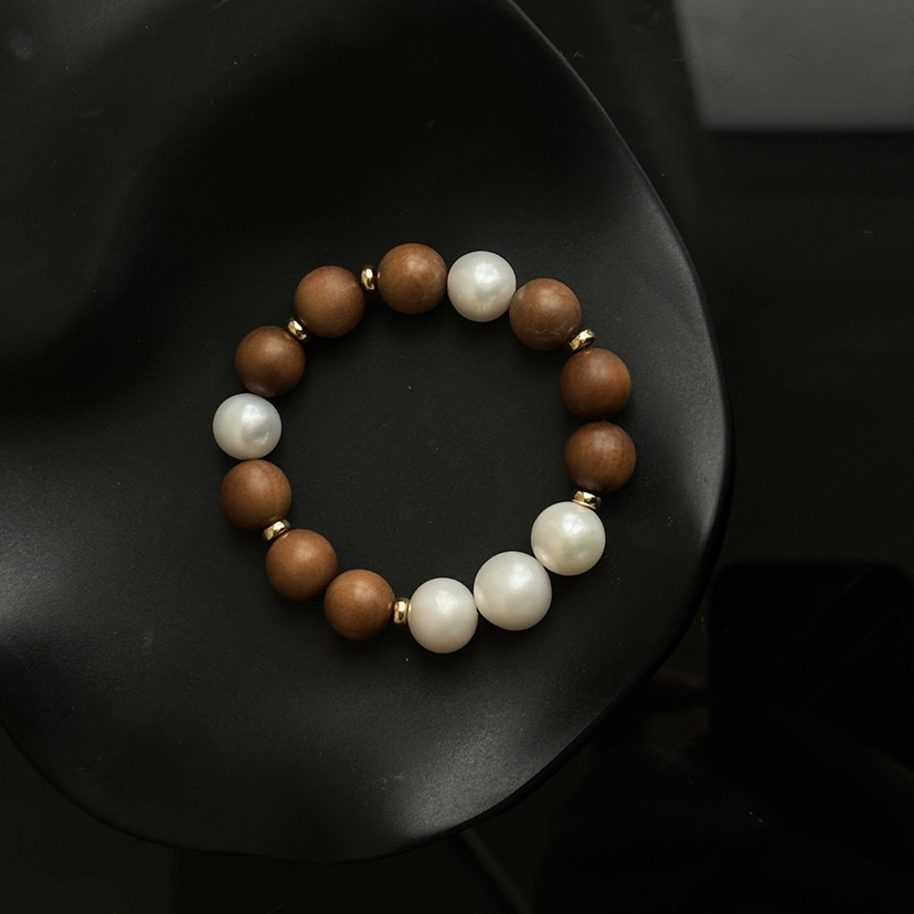 檀香➕珍珠经典大串 11-14mm