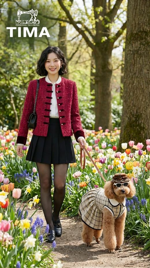 圆领盘扣复古小香外套 商品图0