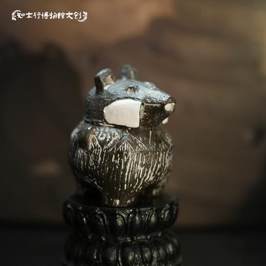 陶鬲形猪首盖盉冰箱贴树脂立体磁吸河南文创旅行纪念品博物馆周边 商品图2