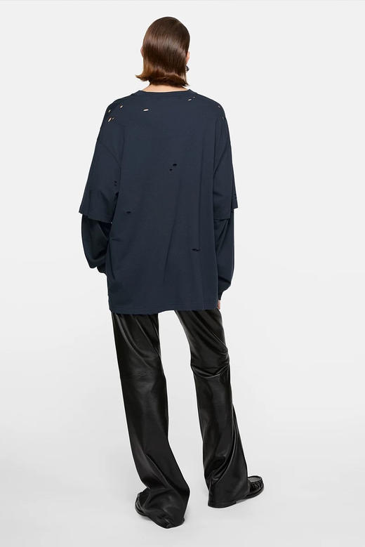 周笔畅同款ACN*E假两件长袖T 商品图3