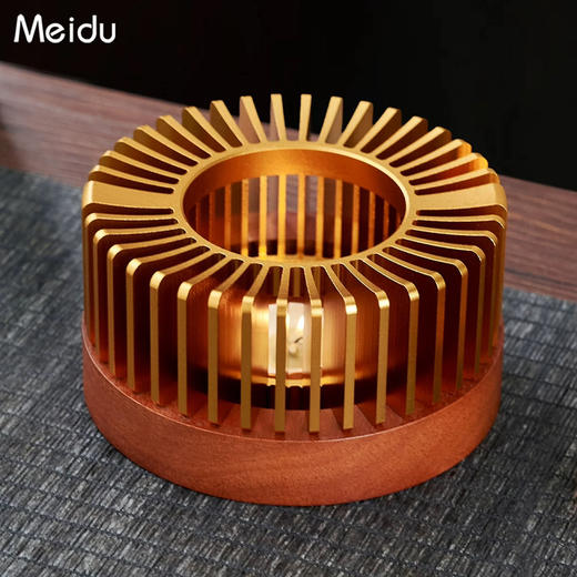 轻奢金炉子温茶炉11cm 商品图0