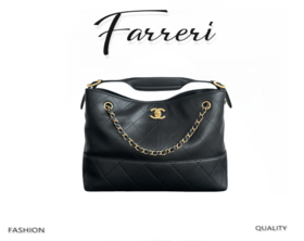 香奶奶 25A 全皮hobo 黑色托特包