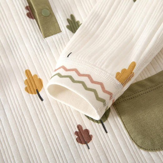 婴儿套装儿童春秋打底秋衣秋裤男女宝宝纯棉家居服印花提花两件套 商品图2