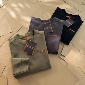 F022752秋冬新款云感空气层圆领运动休闲卫衣