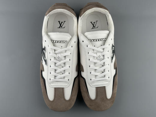 春季特惠💰750 LV男鞋 代购冲正版本！区分普通货 LV RALLY 2025SS 德训鞋拼接绒面牛皮革和网格面料 商品图7