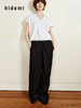 hidemi副线小h 全棉松弛感简约抽绳直筒长裤休闲裤 商品缩略图5