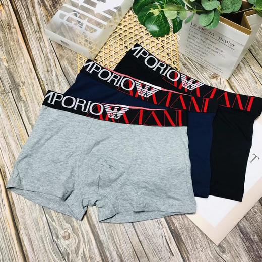 F022788彩盒装柔软舒适纯棉彩logo男士平角内裤 商品图0