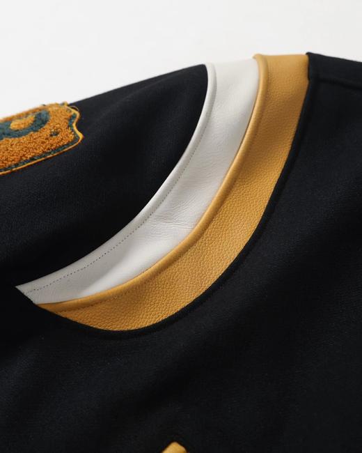 F022745复古拼色翻领秀款棒球服外套男女同款 商品图12